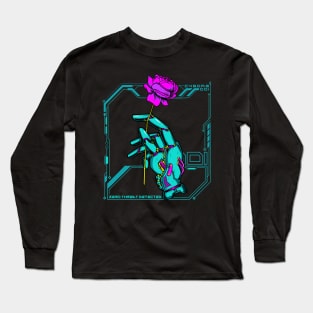 Cyborg Hand robot rose mecha cyborg robotics mechanical Long Sleeve T-Shirt